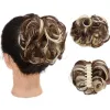 Toppa per capelli ricci ondulati con clip ad artiglio chignon adatta per chignon finto sintetico con estensione dei capelli a coda di cavallo da donna