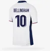 2024 Euro Cup Englands Bellingham Soccer Jerseys Drużyna narodowa 2024 2025 Toone Football Shirt White Bright Kane Sterling Rashford Sancho Grealish Men Kit Kit