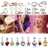 Lösa ädelstenar 2024 925 Sterling Silver Charm Me Heart Hoops Earring Pendant Fit Original Armband For Women Jewelry Gift