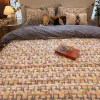 54 Candoury Satin Sheets Queen Size Silky Bedding Set