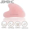 Ansiktsmassager naturlig Jade Guasha Stone Tablet Guasha Scraper Facial Massager Rose Quartz Guasha Board Hydroterapi Guasha Body and Facial Massage Roller 240321