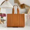 Borsa firmata 7a Borse da donna Borsa in vera pelle Classici marroni Woody Totes Borsa da spiaggia grande Shopping di moda Borse tote moda unisex