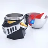 410ml Japanese Anime MAZINGER Z Transformation Robot Coffee Mugs with Lid Stainless Steel Cup Office Milk Tea Cups Drinkware 240307