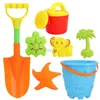 Sand Play Water Fun Summer Soft Baby Beach Toys Kids Bath Play Sandbox Set Beach Party Watering Can Bucket Sand Mögel Toys Water Game 24321