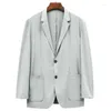 Erkek Suit E1006-Men'in Sıradan İlkbahar ve Sonbahar Elbisesi Gevşek Ceket