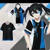 Cosplay-Anime-Kostüme BRS Black Rock Shooter 3D gedruckter T-Shirtstreet Kostüm Rollenspiel C240411