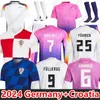 2024 Nouvelle Allemagne Soccer Jerseys Musiala Muller Gnabry Werner Kroos Kimmich 24 25 Jersey Modric Gvardiol Croacia National Team Football Uniforme Hommes Kit