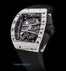Passionnante montre-bracelet exclusive RM Watch RM061 Series limitée à 150 exemplaires manuels Hollow Rm061 Runway Ntpt White