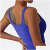 Bikinis Set Yoga Bra Fitness Women Sport Top Gym Sports Vest Kläder Crop Womens Active Sportswear Drop Delivery Outdoors Swimming Eq Otark