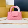 2024 Женская роскошная сумка, дизайнерская сумка через плечо, сумка-тоут, портативная классическая сумка на одно плечо с цепочкой, сумки на плечо