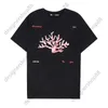 Tik Tok Influencer Same Designer Brand Pure Cotton Spring Summer Short Sleeved Printed Letter Fashion Black White Loose T-shirt Mens Bottom Top Mens And Womens