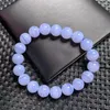 Link Armbänder 10,5 mm natürliche blaue Spitze Achat Armband handgefertigte runde Perlen Paar Energie Yoga Männer Frauen Schmuck 1 Stück