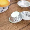 Narzędzia do pieczenia 50pcs desery cukierki jednorazowe tartę jajka formy bezsłabna blaszana srebrna aluminiowa folia odporna na smar