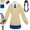 Cosplay trajes de anime mieruko chan yotsuya miko role-playing jk uniforme escolar japonês camisa com capuz peruca bonito kaii halloween setC24321