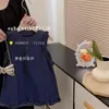 Vestidos de menina para meninas vestido jeans verão 2024 infantil princesa tesouro sem mangas