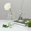 Vases Glass Flower Vase For Home Decor Terrarium Bottle Table Ornaments Bonsai Small