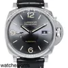 Panerass Luxury Watches Mens Wristwatches Due Pam Steel Grey Dial 45mm 시계 PAM00943 자동 기계식 풀 스테인리스 Luminos