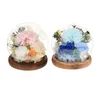 Couronnes de fleurs décoratives cadeaux de fête des mères pour femme décoration de table ornement cadeau unique préservé maman grand-mère sa petite amie Dr Otccu