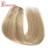 Piece Straight Halo Hair Extensions Real Human Hair Wire Clip In Hair With Invisible Fish Line Hairpiece Clip In Hair Extensions