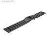 Bracelets de montre bandes de remplacement pour Xiaomi Huami Amazfit bande en acier inoxydable Bracelet en métal Bracelet 22mm largeur Y240321