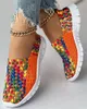 Chaussures décontractées baskets femmes Colorblock tressé à enfiler femmes plat élastique bande tissage mocassins Zapatos De Muje