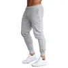 Herrenhose, einfarbig, lässig, Slim-Fit-Trainingsanzug, sportlich, männlich, Fitnessstudio, Baumwolle, Skinny Jogger, Sweathose