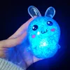 Paasmandvullers Verlichte knijpkonijn Stressballen Glow in The Dark Toy Stress Relief Fidget Ballen met schuim Paasfeestgeschenken