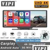 Araba DVR Araba DVRS DVR Dash Cam 10.26 inç 4K 2160p Carplay Android Video Sürücü Kayıt Çekimi Akışı Dashcam Kamer Kamera 5G WiFi GPS AUX DRO OTKQK