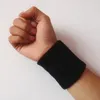 Handledsstöd bomull svettband fuktig wicking atletisk friskt tyg armband för tennis basket som kör gym