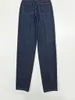 Pantalon en jean taille haute pour femme, pantalon en Denim, ample et décontracté, avec Logo au dos, Patchwork, 2024