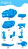 Kum Oyun Su Eğlencesi Sıcak Satış Yaz Abs Plastik Dino Bebek Oyun Kum Araçları Komik Kum Kalıp Seti Dinozor İskelet Kemikleri Plaj Oyuncak Çocuklar 240321