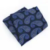 Bow Ties Luxury Man Hanky ​​Paisley Floral Pocket Squares jedwabna chusteczka dla mężczyzn Bankiet garnitur w klatce piersiowej ślub 25