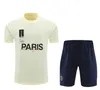 2023 2024 PSGEs hommes et enfants Survêtement à manches courtes 23 24 PARIS Football Sportswear Survêtement de football Jersey Uniforme Chandal Kit Sweat-shirt adulte