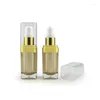 Storage Bottles 50Pcs 15ml Refillable Thick Wall Acrylic Vacuum Travel Emulsion Lotion Pump Bottle For Cosmetic