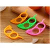 Frutas vegetais ferramentas lote mouse forma aberta casca de laranja dispositivo cozinha gadgets cozinhar descascador parer dedo tipo gota entregar dhc2m clephan