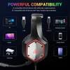 Cell Phone Earphones EKSA-E1000 V2 RGB PC gaming headset with microphone 7.1 surround USB/C wired headphone gaming console suitable for 4/5/Phone/Switch Q240321