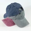 Kulkapslar rodling spegel nödställd tvätta fast bomull baseball cap justerbar retro casual mångsidig hatt