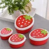 Vaisselle 4 pièces bac à fraises bureau porte-déjeuner étui extérieur conteneur boîte à déjeuner pratique Portable Bento