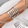 Towel Rings 12pcs/Set Napkin Buckle Metal Table Towel Holder Party Napkin Ring Decoration Dinner Cloth Buckle Hotel Wedding Napkin Ring 240321