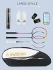 Tassen Kawasaki Padel Tennis Bag K1G00A8608 Grote capaciteit 56 stuks Tennis Badminton Bag Racket Bag met gescheiden schoenentas