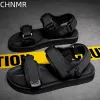 Sandalen Herren Sandalen Sommer Openento -Strandschuhe Römische Schuhe Modetrend nicht schlau Outdoor lässige dicke Boden atmungsaktives Wating