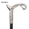 White Luxury Curve Line Type Walking Cane Fashion Decorative Walking Stick Gentleman Elegant Cosplay Cane Knob Crosier 93cm 240314