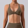 Lu Align Align Lu citron Sexy croix nouveau dos femmes soutiens-gorge nus entraînement sous-vêtements de Sport Fiess vêtements actifs Yoga Gym brassière siere 2024 Gym