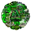 Adesivi per auto 50 pezzi Verde fluorescente Dazzle Adesivo tendenza personalità Monster Hunter Iti Giocattolo per bambini Skateboard Moto Consegna drop Otlot