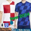 2024 Euro Cup Soccer Jerseys Modric 24 25 Brekalo Perisic Football Shirt Brozovic Rebic Jersey Fans Joueur de l'équipe nationale Home Away Men Kids Kits Uniforme