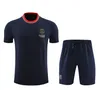 2023 2024 PSGEs hommes et enfants Survêtement à manches courtes 23 24 PARIS Football Sportswear Survêtement de football Jersey Uniforme Chandal Kit Sweat-shirt adulte