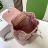 Counter High Quality Luxury Explosive Shoulder Fashion Bag New Riya Backpacks Mini Backpack Fragrant Bray Jacquard Canvas Combination Leather for Women Bag