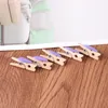 Les cadres adorent les clips en bois beau mini clip de fixation pour la carte PO peinture à linge d'artisanat ongles de décoration de décoration.