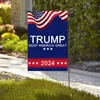 Flags 30*45cm Garden USA Banner Banner Keep America Great Double -Side 2024 Trump Flag