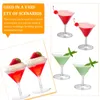 Wine Glasses Mexican Glassware Disposable Wineglass Plastic Bar Cocktail Cups